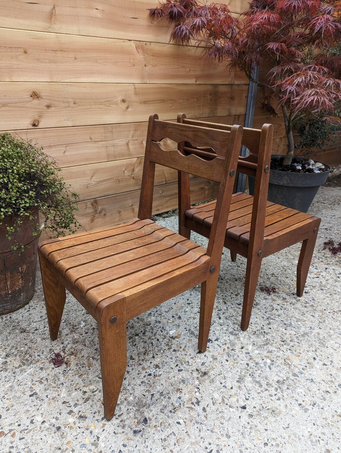 Vintage wooden chairs from the 60s