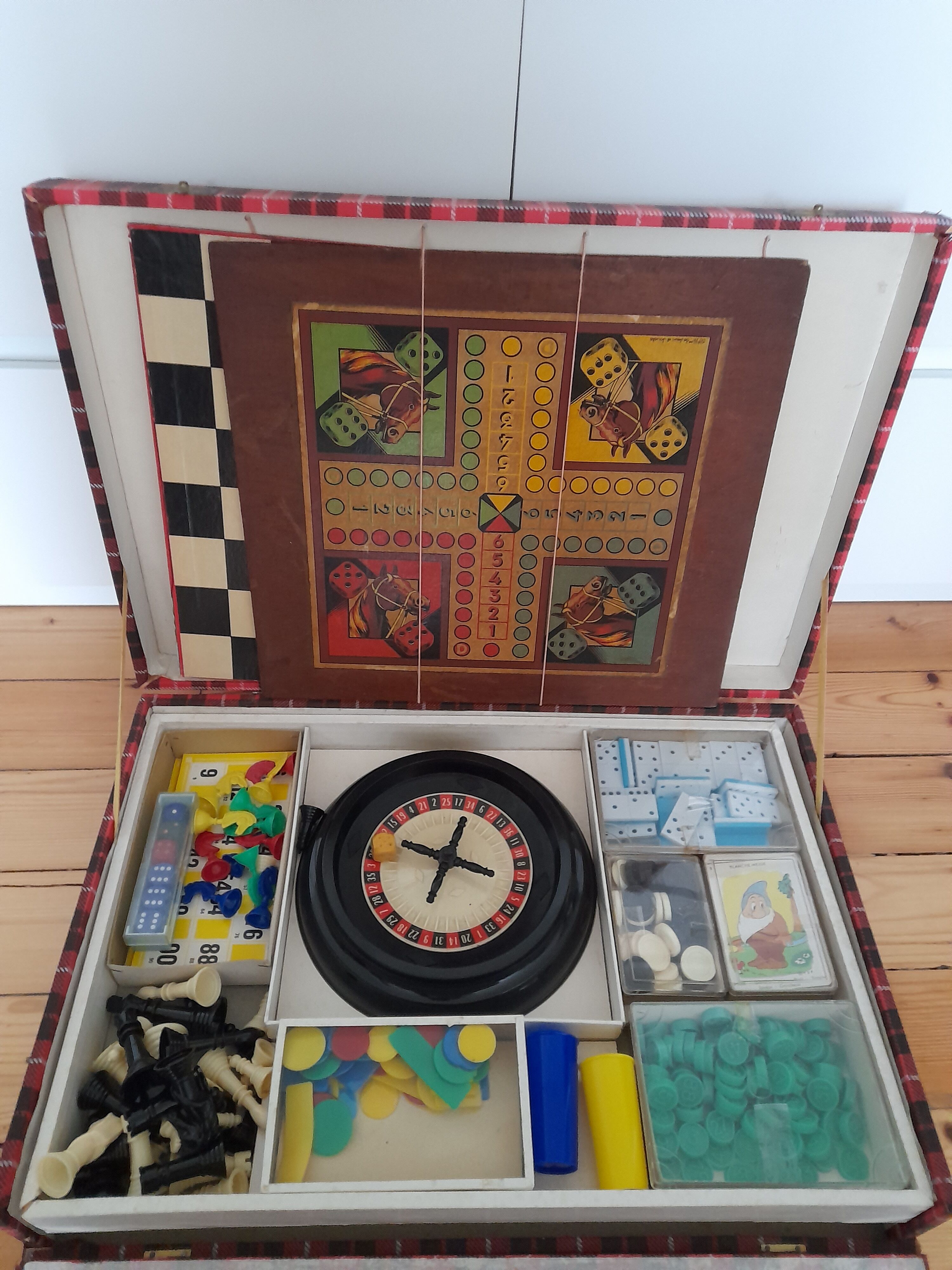 Board game briefcase, 60s
