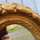 Miroir ancien en bois doré