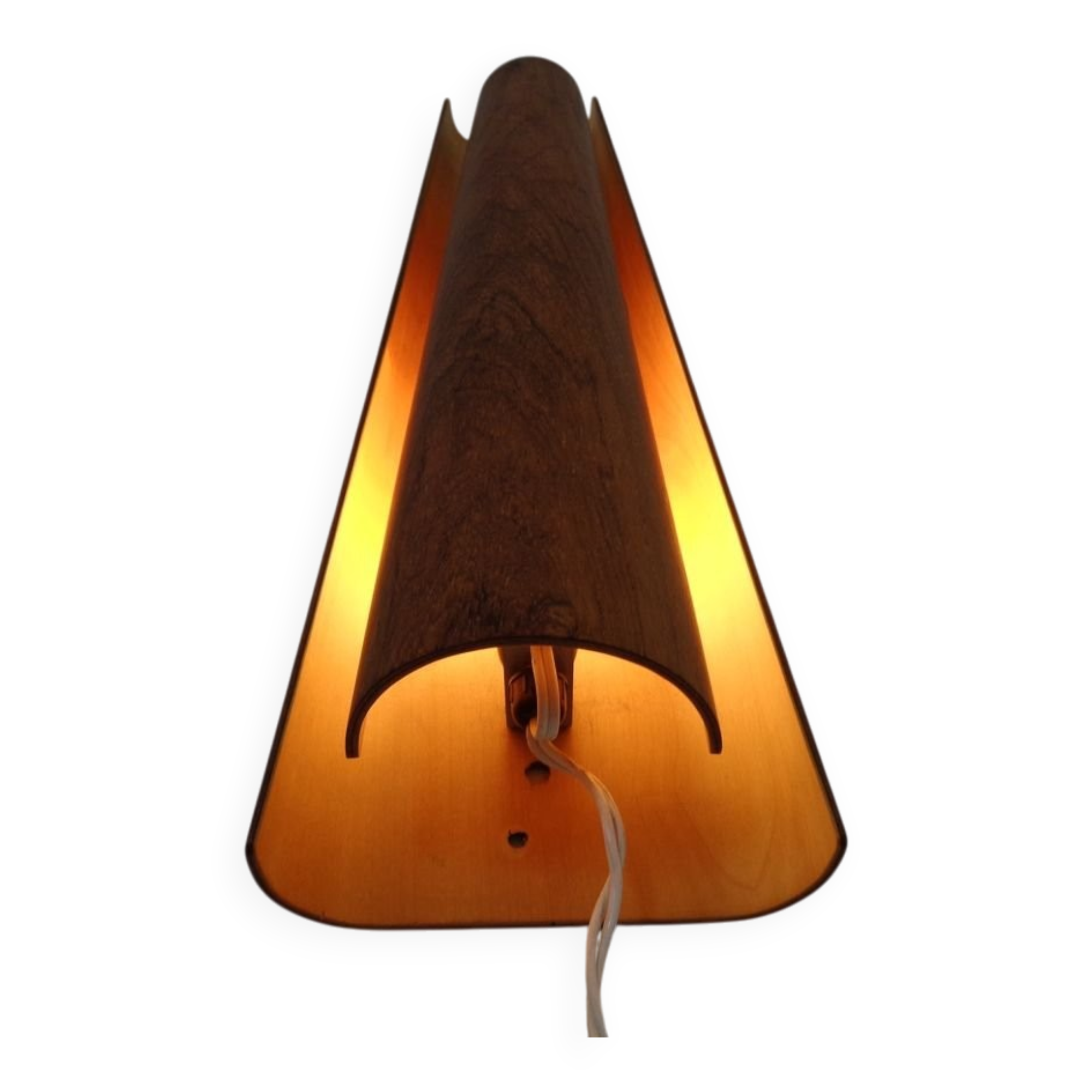 Danish Teak Wall Lamp, 1950s