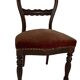 Pair of Louis Philippe period chairs in solid mahogany