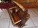 Rattan and wood magazine holder