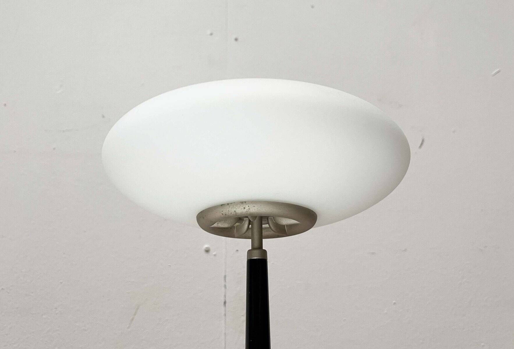 Pao T1 black table lamp, postmodern Italian model by Matteo Thun for Arteluce, 1990s.