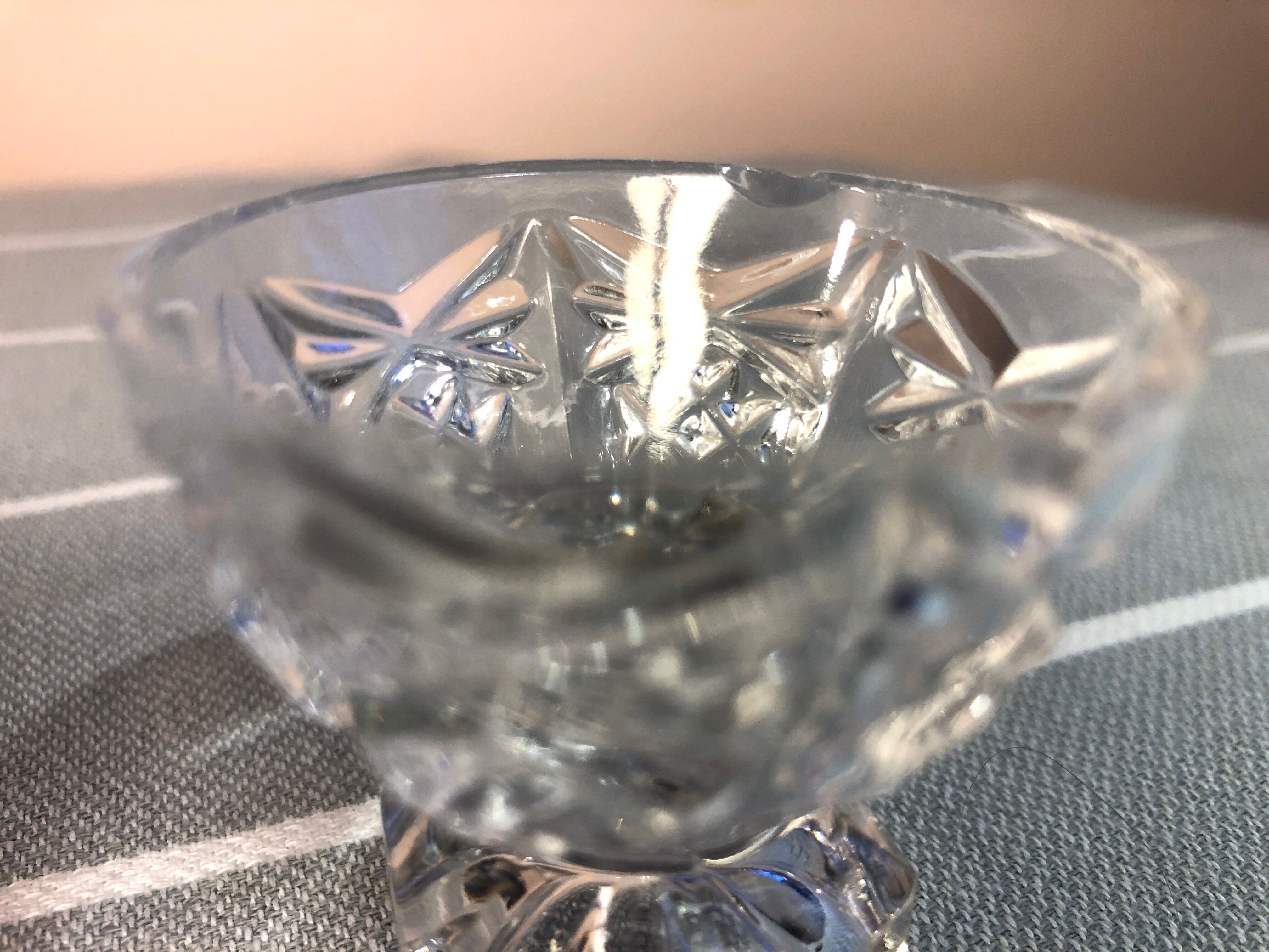 Vintage crystal shells in cut glass