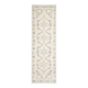 1970s vintage Turkish hand-knotted wool cotton beige runner rug 93x301