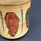 Paire de mugs en grès émaillé — décor abstrait années 70