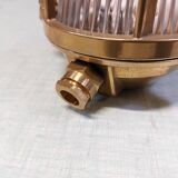 Brass marine corridor wall light