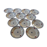 12 digoin dessert plates model Marie Lou