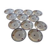 12 digoin dessert plates model Marie Lou