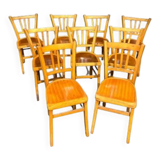 Set of 9 bistro chairs