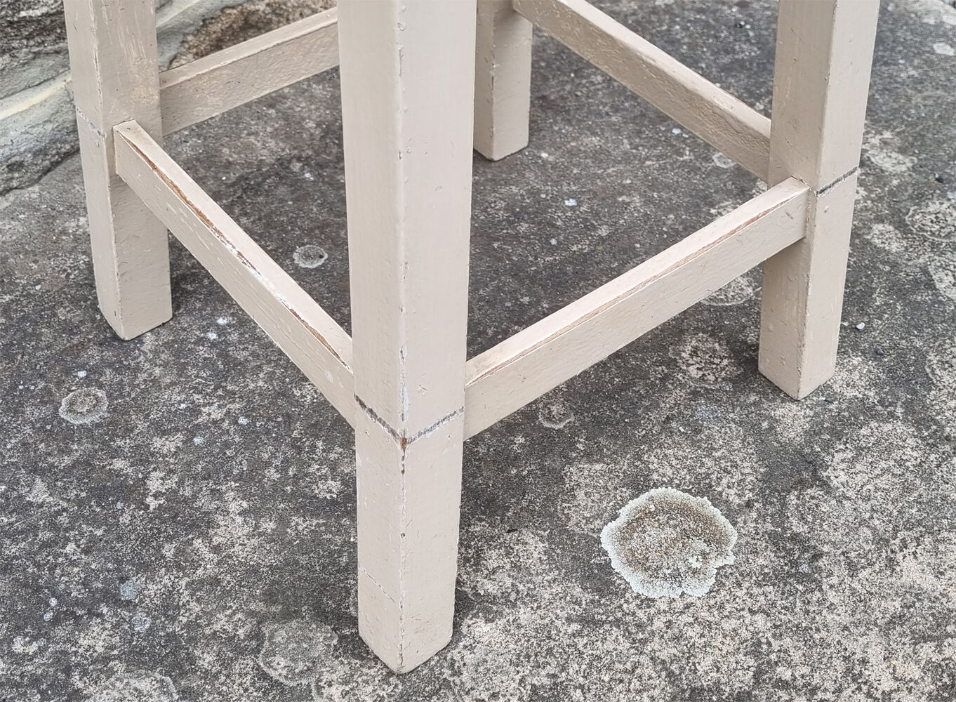 Workshop stool, vintage wood, 40