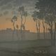 Lithograph by Henri Rivière The Fairyland of Hours - Dawn