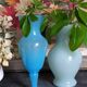 Duo de vases en opaline d'Italie vintages