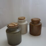 Lot of 3 stoneware pots