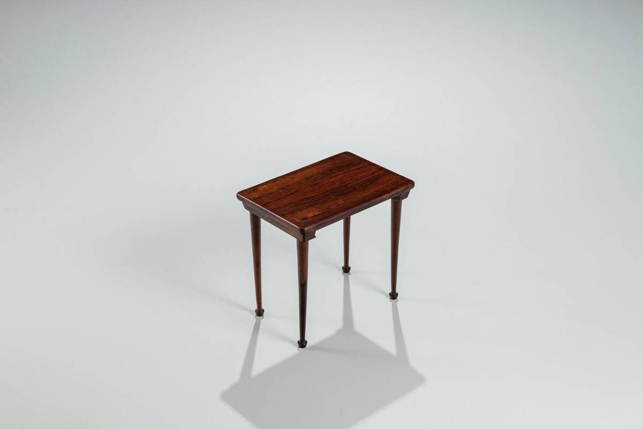 Set of 3 Danish nesting tables in rosewood Denmark 1960