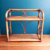 Rattan wall shelf