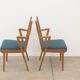 Pair of vintage Czechoslovak chairs in bent wood by Jitona, 1970s.