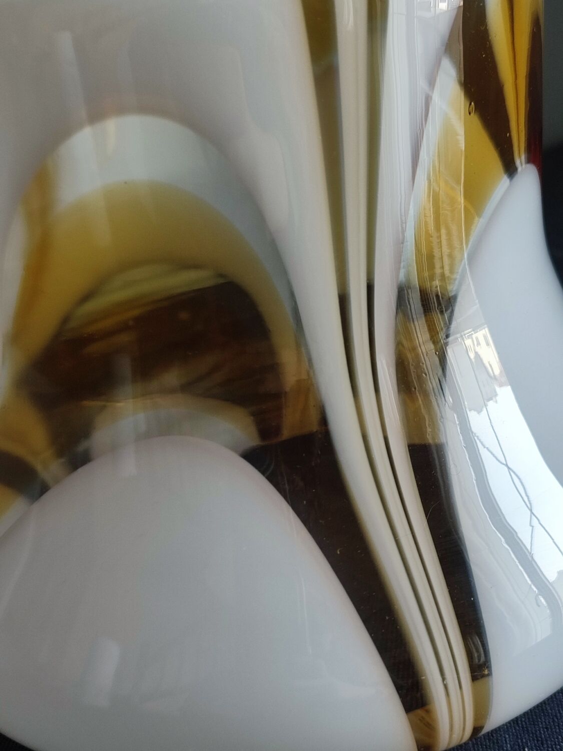 Vintage blown glass pendant lamp/chandelier