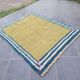 Tapis en laine pure fait main traditionnelle artisanale 2/3 m