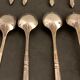 12 mocha spoons or coffee in Ercuis silver metal in their original box