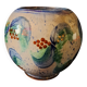 Vase boule au décor floral