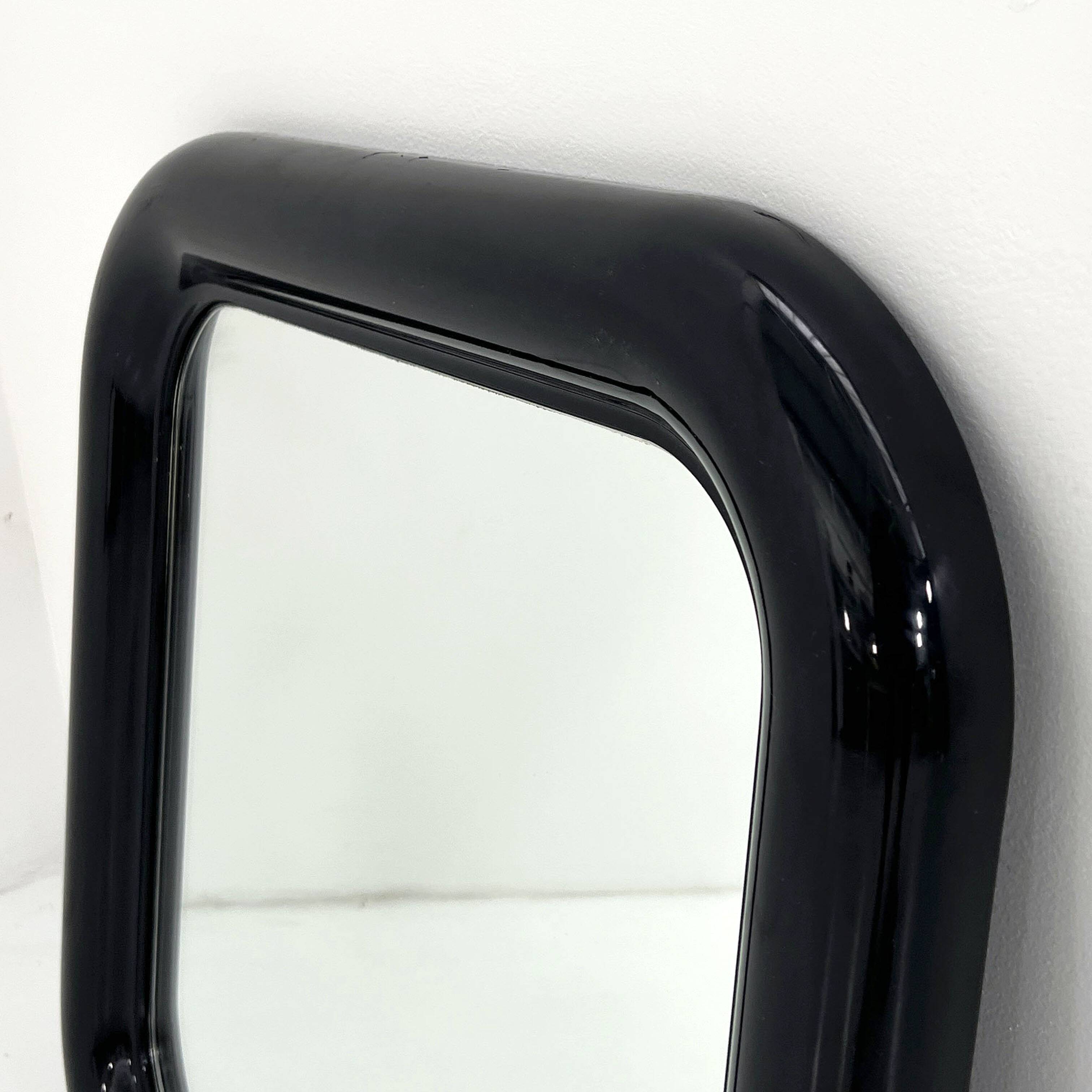 Miroir Delfo Noir par Sergio Mazza pour Artemide, 1960