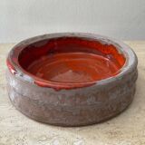 Vintage enamelled terracotta pocket tray