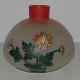 Art nouveau vase in enamelled glass