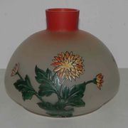 Vase art nouveau en verre émaillé