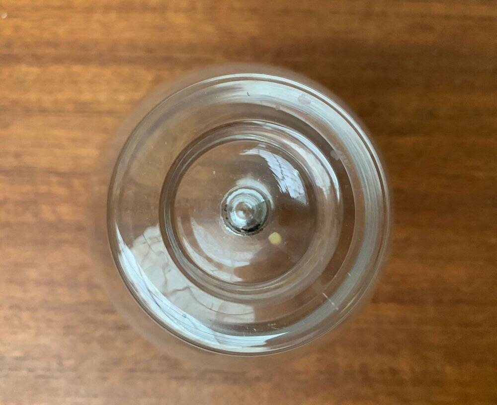Vintage Italian glass bubble vase