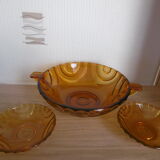 Small bowl years 70 and its two ramekins