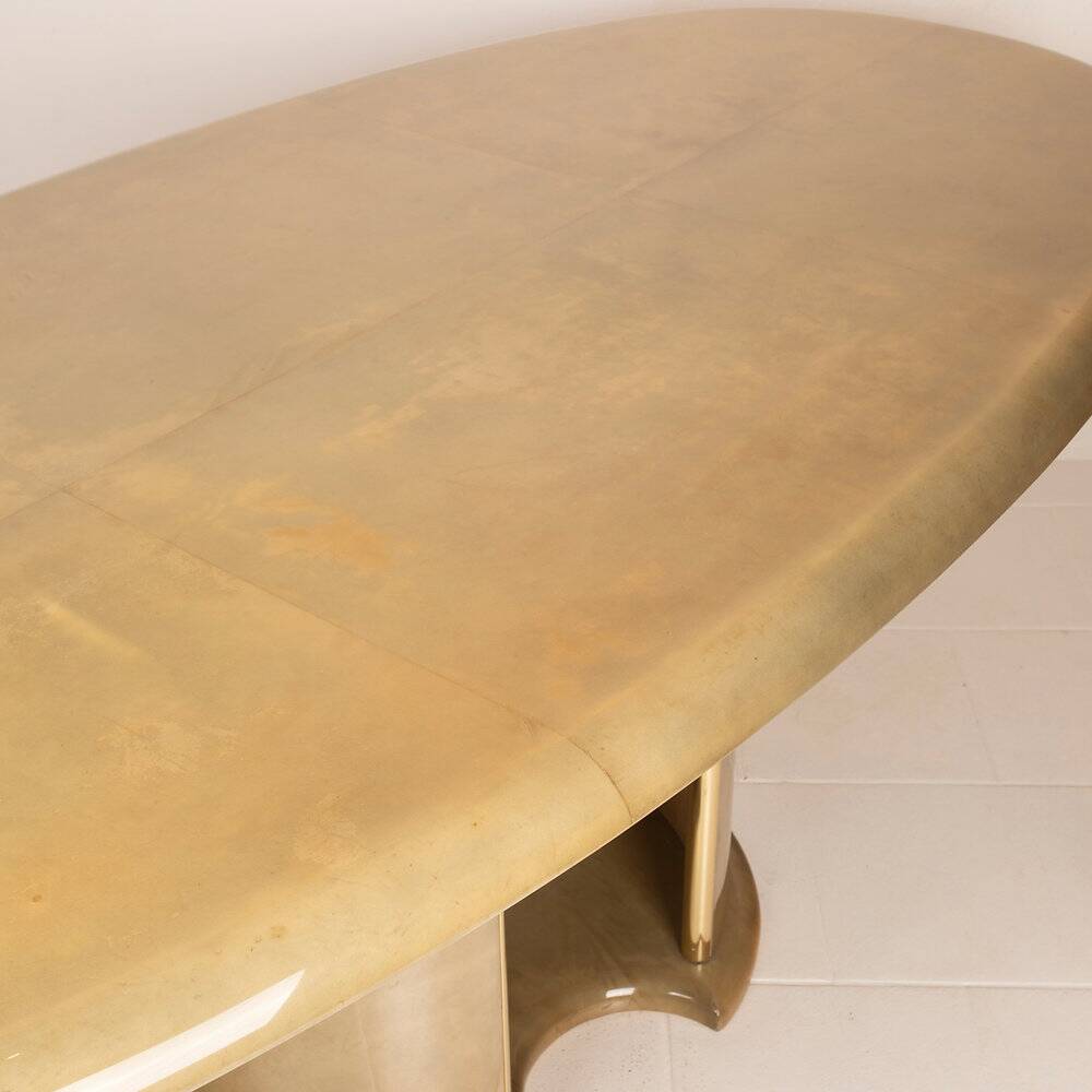 Angelo Mazzola parchment table produced by Ar.Vi Salpol