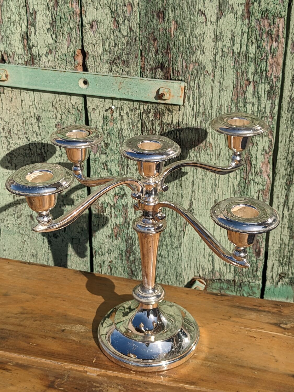Silver candlestick