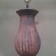 Glazed terracotta lamp
