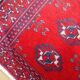 Vintage handmade Turkoman rug 58cm x 79cm 1970