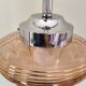 Antique amber and gold glass pendant light