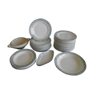 1900 earthenware Salins R&A dining service