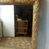 Large gold mirror Napoleon III style catering 76x130cm