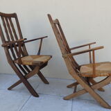 Paire de fauteuils Triconfort année 1960 trois  position
