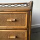 Commode en bambou et rotin Angraves des années 1970