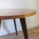 Table tripode vintage en bois des années 60