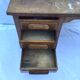 Wooden desk with three drawers
