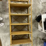 Rattan bookcase shelf