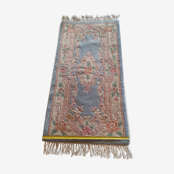 Tapis chinois en laine  62x130cm