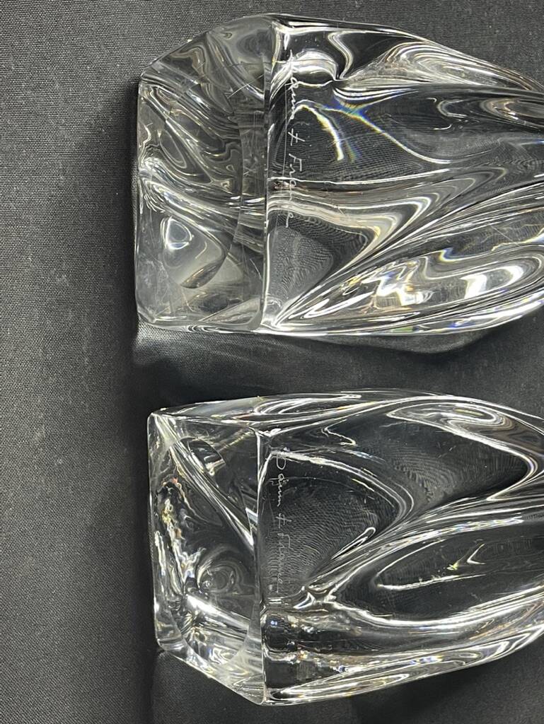 Pair of Daum France bookends