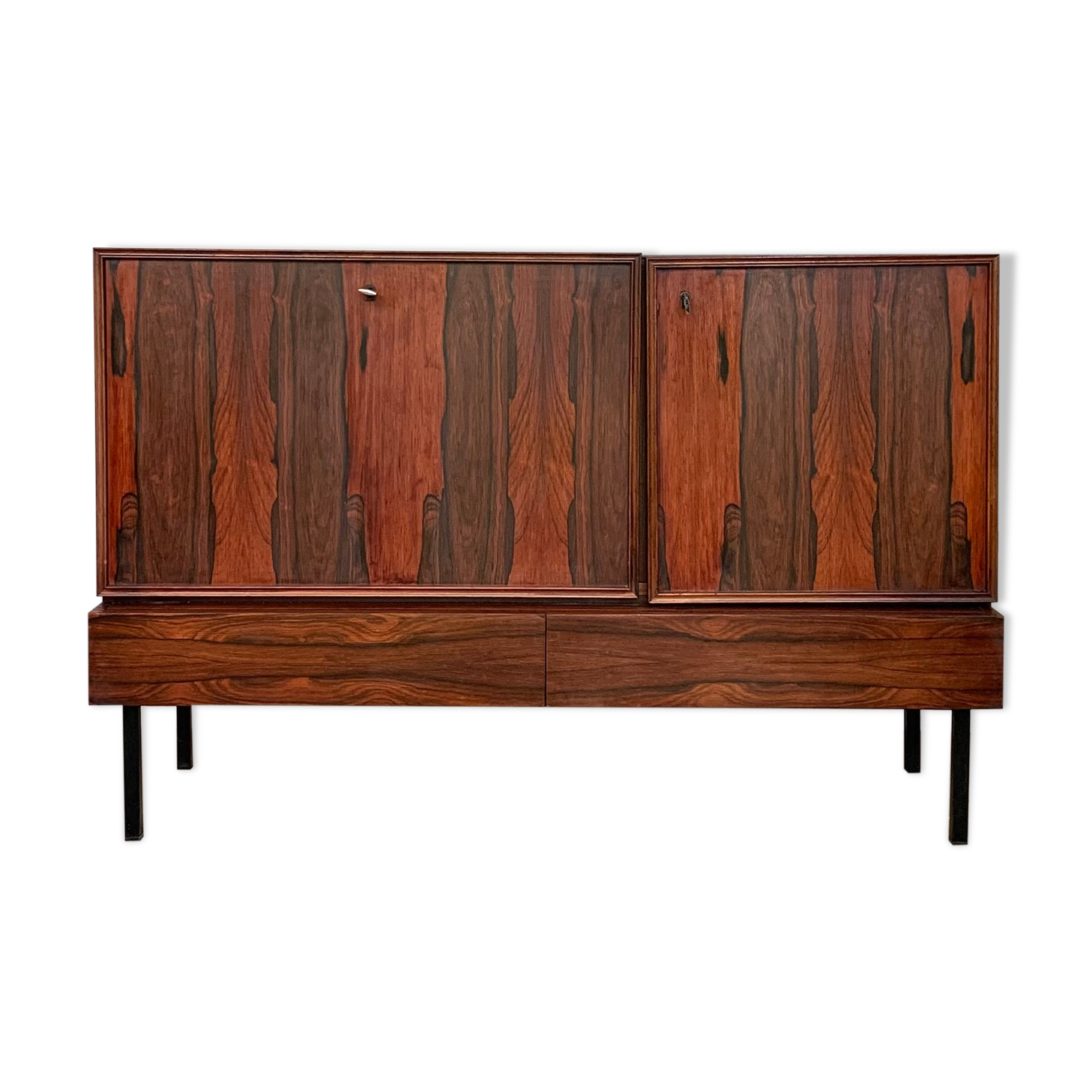 Enfilade Scandinavian bar rosewood of Rio vintage