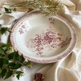 Hollow plate in iron earth Fontanges Sarreguemines