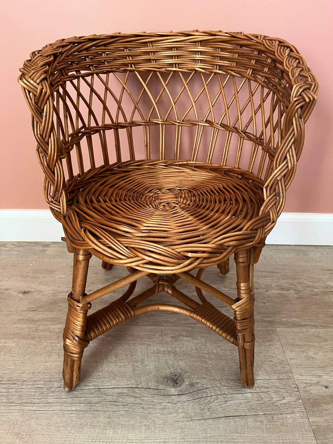 Petit fauteuil osier enfant