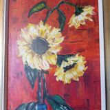 Tableau nature morte année 70