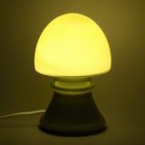 Vintage 1970s Flygsfors Orrefors Green Glass Mushroom Lamp, Sweden.